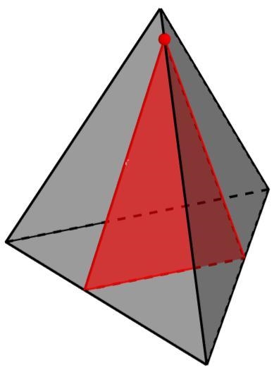 Which shapes can be made from a planar cross section of a triangular pyramid? More-example-2