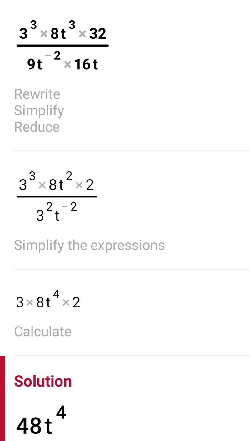 Simplify the below question. Please send the answer with correct explanation.-example-1