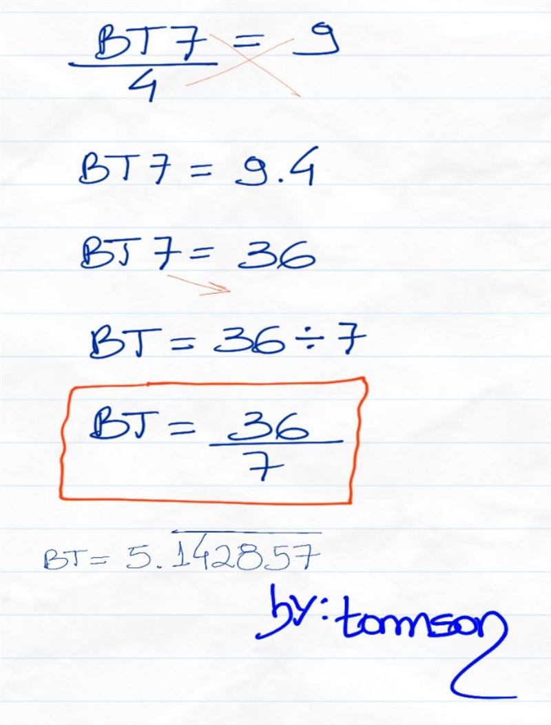 (bt7)/(4) =9-example-1