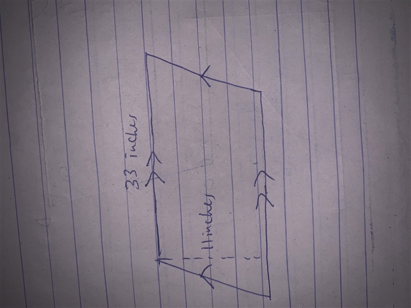 The height of a parallelogram is one-third its base. If the area of the parallelogram-example-1