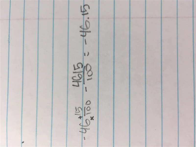 What’s - 46.15 as a mixed number-example-1