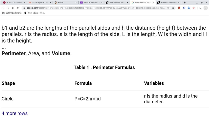 How do i find the perimeter for a volume formula-example-1