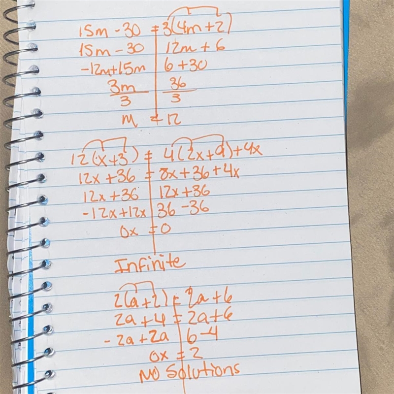 I need to match each equation with the right answers and I need to show my work for-example-1