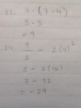 Can someone help me on question 23 and 24, please show steps-example-1