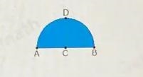 The length around the outside of semicircle C from point A to point D to point B is-example-1