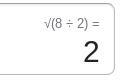 In complete sentences explain how you would simplify √8/2.-example-1