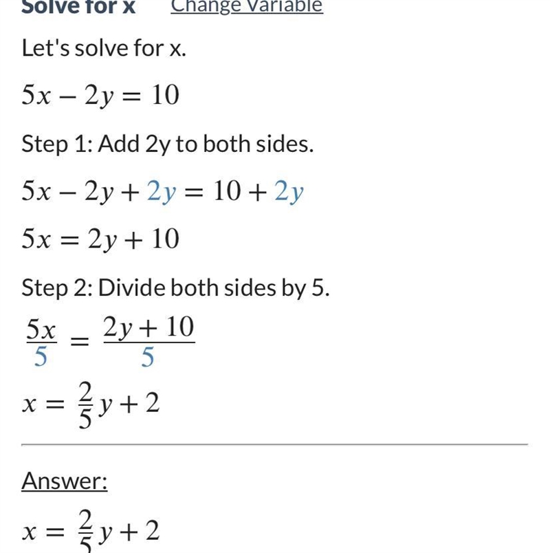 What is the x-intercept of the line 5x – 2y = 10?-example-1