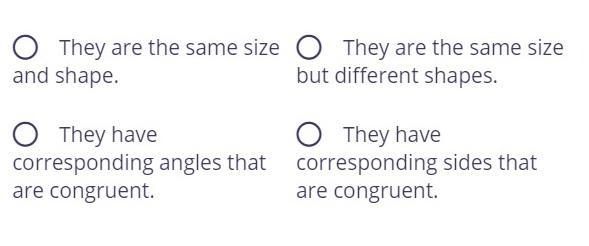 Mr. Padilla used similar triangles to make a design. Which statement about the triangles-example-1