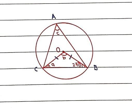 Find the measure of b. 0 3 27-example-1