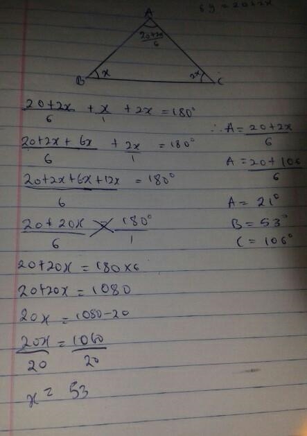 In triangle ABC, the measure of angle C is 2 times the measure of angle B. 6 times-example-1