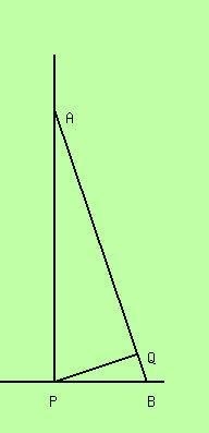 A ladder AB, which is set up with B on the horizontal ground and A against a vertical-example-1