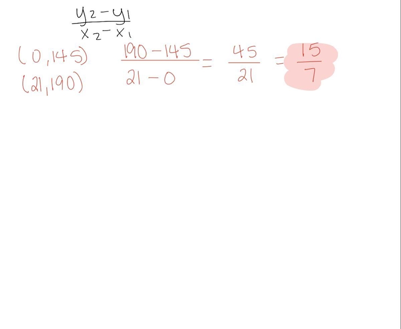 A teacher weighed 145 lbs in 1986 and weighs 190 lbs in 2007. What is the rate of-example-1