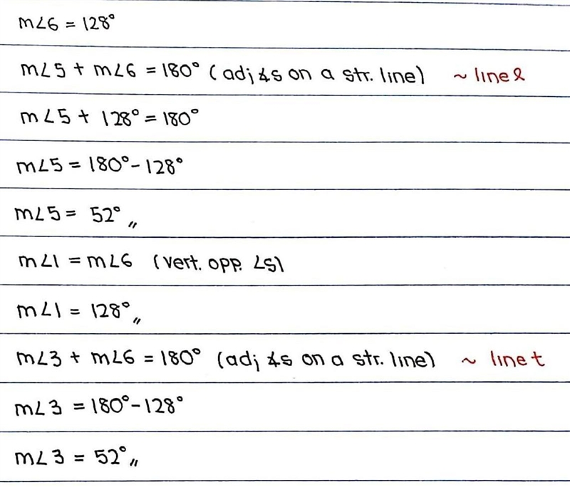 2. If m 26 = 128°, calculate m25, m_1, and m23. + 5 6 113 42 7 8-example-1