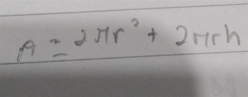 Which equation be used to find the surface area of the cylinder-example-1