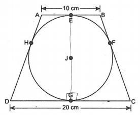 Circle J is inscribed in isosceles trapezoid ABCD, as shown. Points E, F, G, and H-example-1