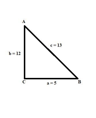 URGENT!! Find the measure of angle C, to the nearest tenth of a degree, on a triangle-example-1