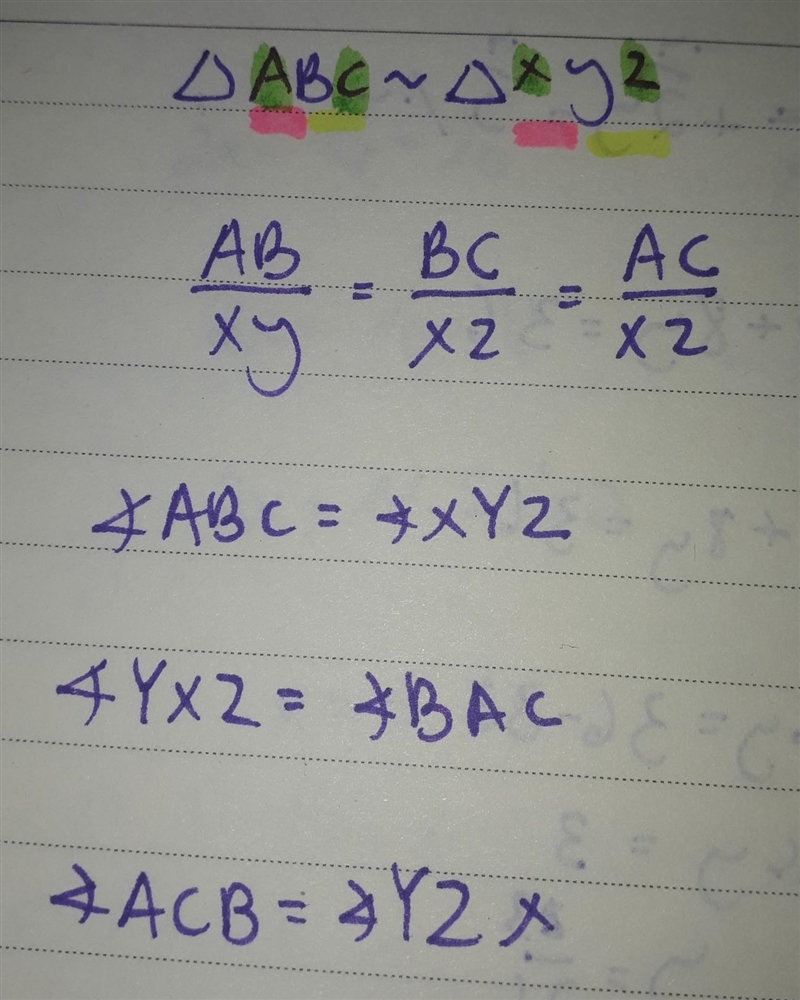 State the corresponding sides and angles.​-example-1