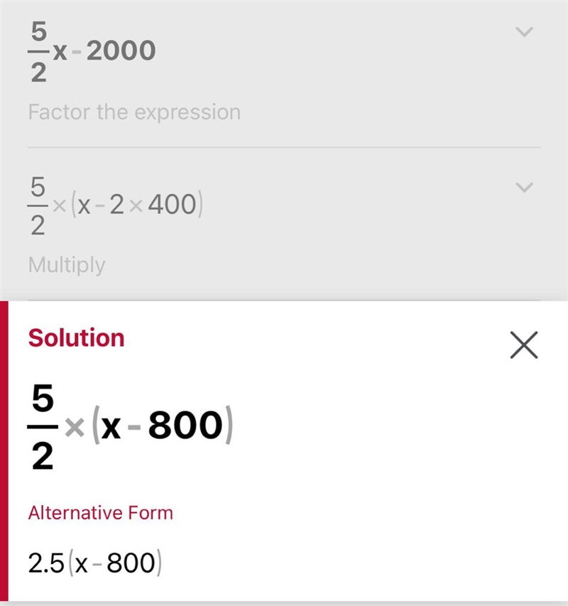 5/2x - 2000 what does x equal-example-1