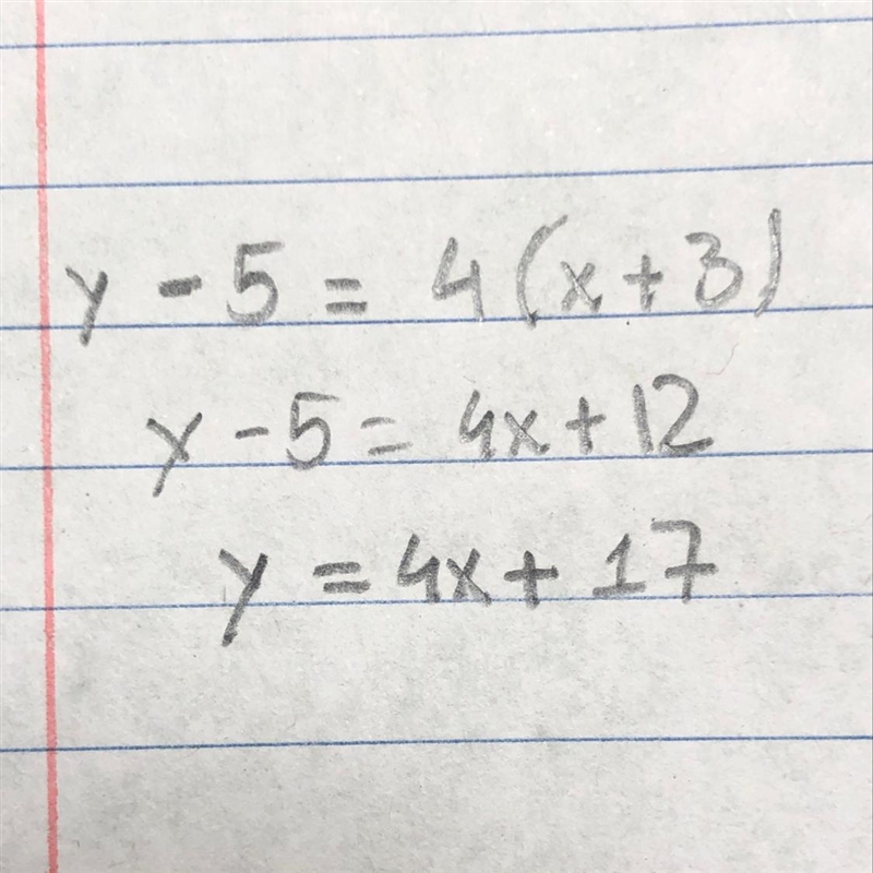 write the equation of a line that is perpendicular to the given line and that passes-example-1