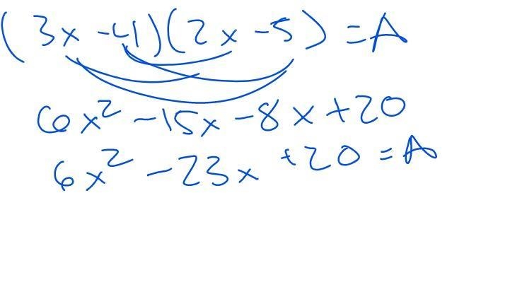 The length of a rectangualr garden is represented by 3x-4 and the width is represented-example-1