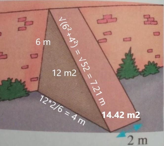 HELP ME PLEASE!! The cross section area of a brick wall that is shaped as right-angled-example-1