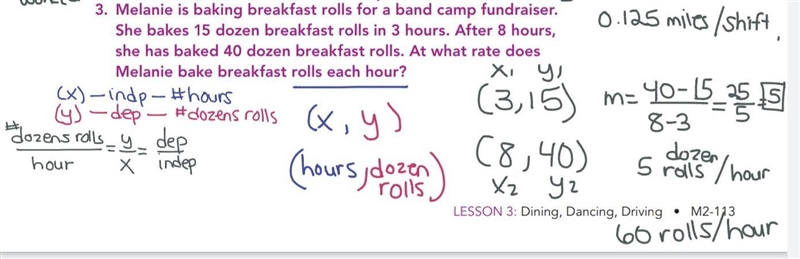 Melanie is baking breakfast rolls for a band camp fundraiser. She bakes 15 dozen breakfast-example-1