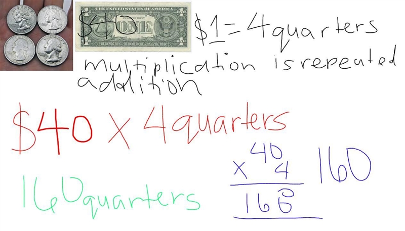 What do you get when u count out 40 dollars with quarters? help me please ​-example-1