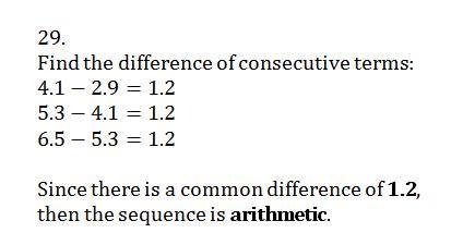 NEED HELP NOW Tell whether the sequence is arithmetic. If it is, identify the common-example-1