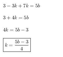 PLZ HELP ME ! Solve for k-example-1