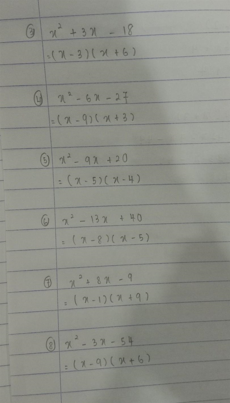 Factorising quadratics 1 will give brainiless:) Attached the photo Need all completed-example-1