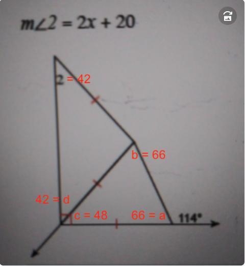 Find the value of x. Part 1c​-example-1