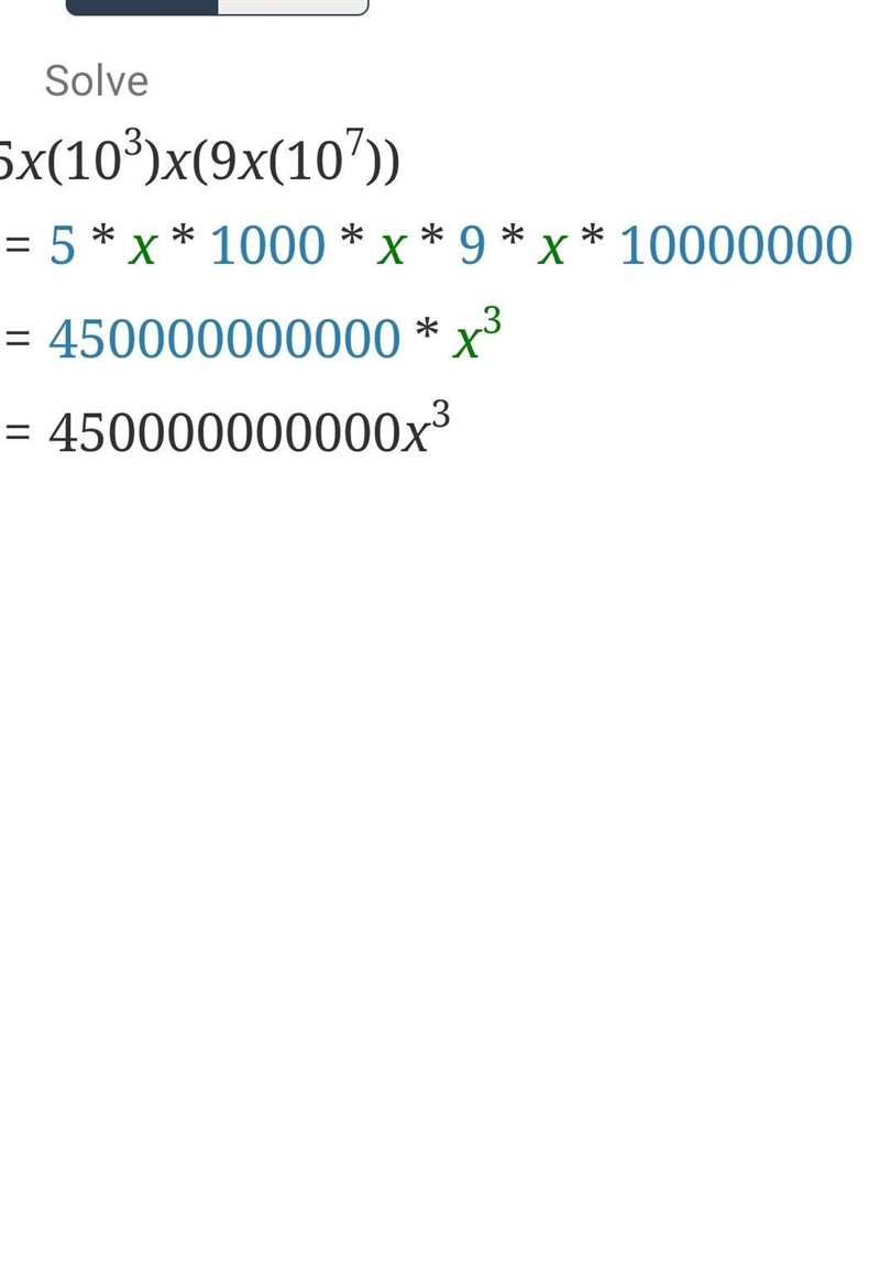 A) Work out (5 x 10^3) x (9 x 10^7) Give your answer in standard form.-example-1