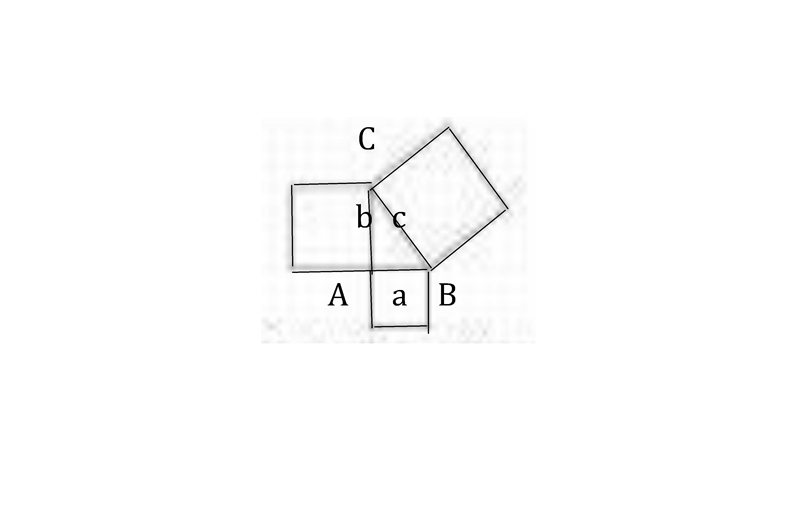 How are the areas of the smaller squares related to the area of the biggest square-example-1