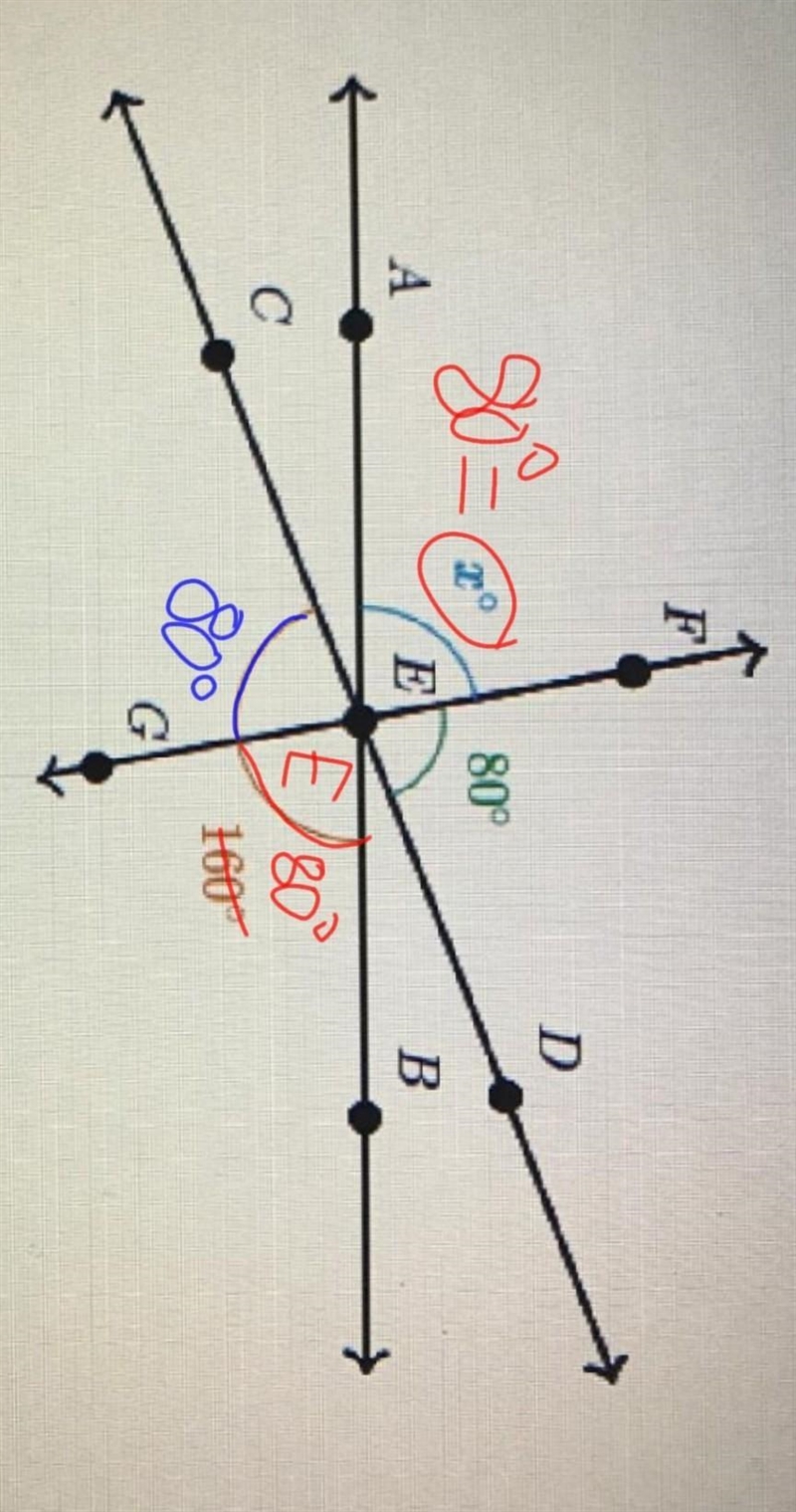 F D 80° E B 160 G NOTE: Angles not necessarily drawn to scale. 2= PLEASE HELPPP!!!-example-1