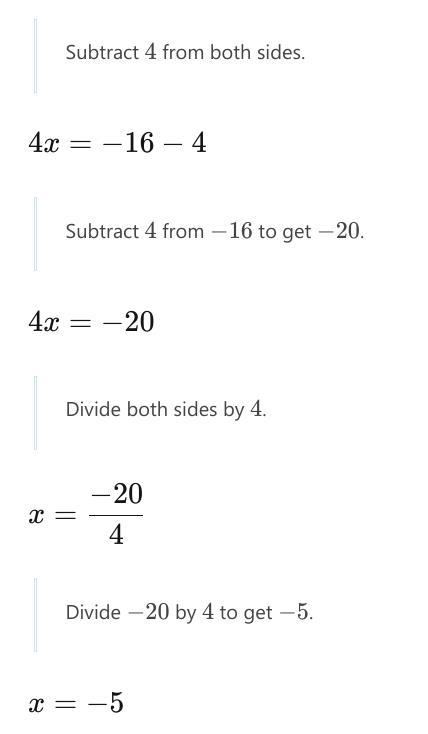 Solve this equation -2(2x - 2) = -4(2x + 4-example-2