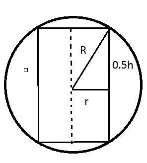 A right cylinder is inscribed in a sphere of radius r. How do you find the largest-example-1