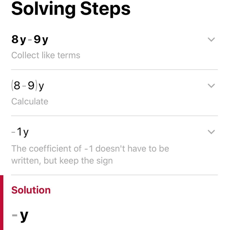 Please answer step by step 8y-9y=-example-1