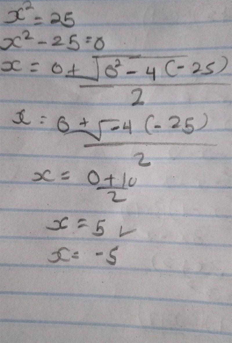 Solve (x-3) (x+2) = 0 and x² - 25​-example-1