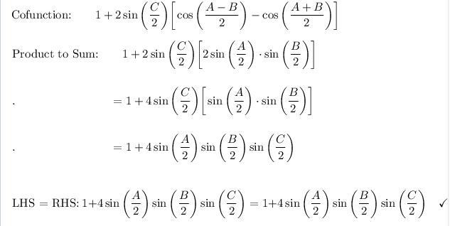 If A, B,C are the angles of a triangle then prove: (the following in picture) Please-example-3