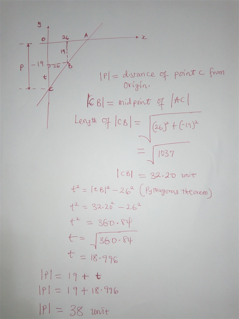 A line intersects x and y axes at two distinct points A and C respectively. The mid-example-1