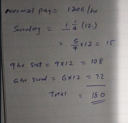 Ahmed works in a factory his normal rate of pay is £12.00 per hour When ahmed works-example-1