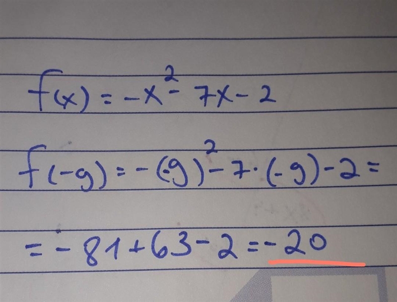 F(x) = -x^2-7x-2 find f(-9) PLEASE HELP-example-1