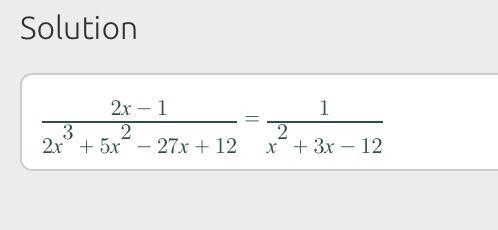 One factor of this polynomial is (2x − 1). 2x^3 + 5x^2 - 27x +12 Use long division-example-1