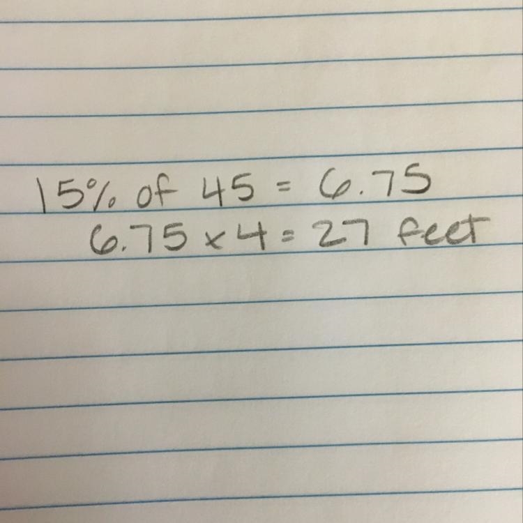 Fast pls A submarine is diving to a total depth of 45 feet. It descends 15% of the-example-1