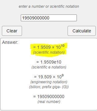 Can you write 19,509,000,000 in scientific notation move the decimal)-example-1