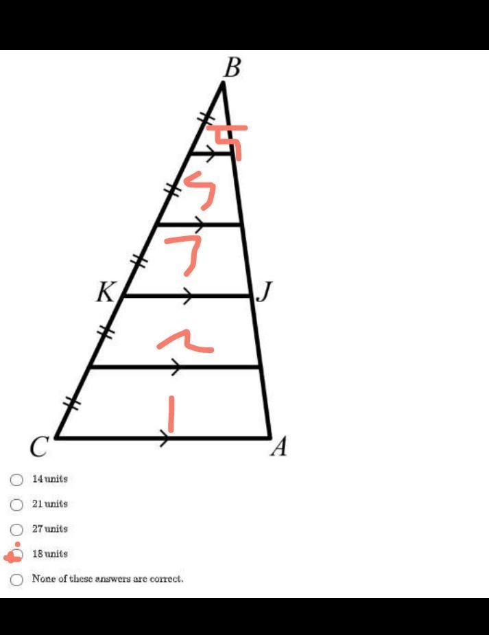 If AB = 45, find the length of AJ.-example-1