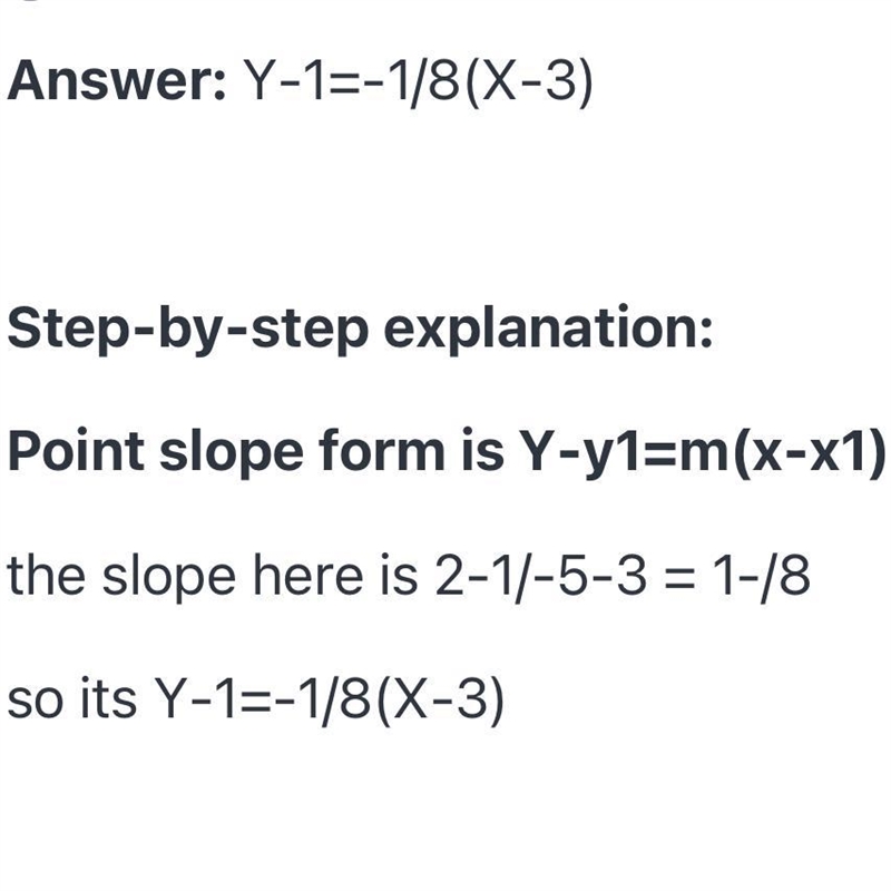 12. Write the equations in point-slope form of the line that passes through the given-example-1