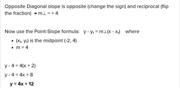 *. If (2,3) and (-6,5) are the end points of diagonal of a square. Find the equation-example-2