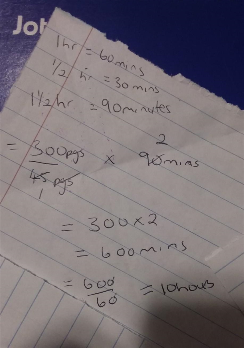 Jack can read 45 pages of his book in one and a half hours, At that rate, long will-example-1