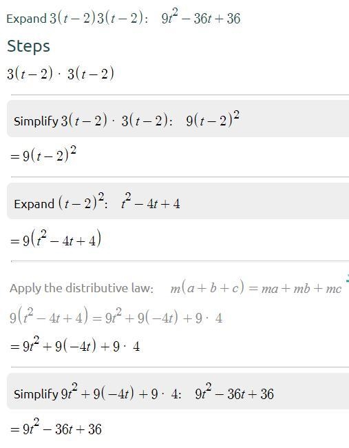 Expand 3(t -2) 3(t-2)=-example-1